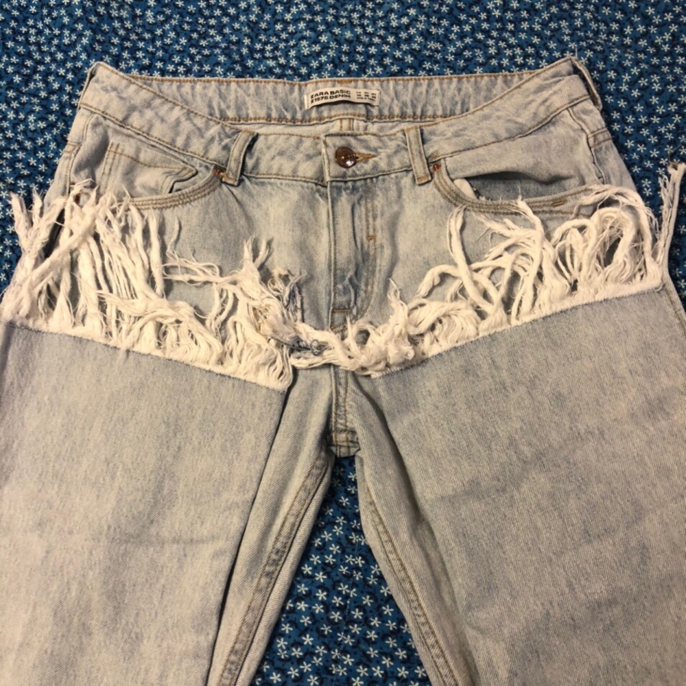 Flared Faded blue Zara jeans